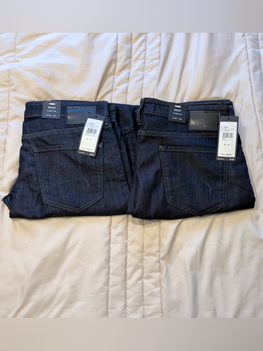 Mavi Zach Straight Leg Indigo 2 pair